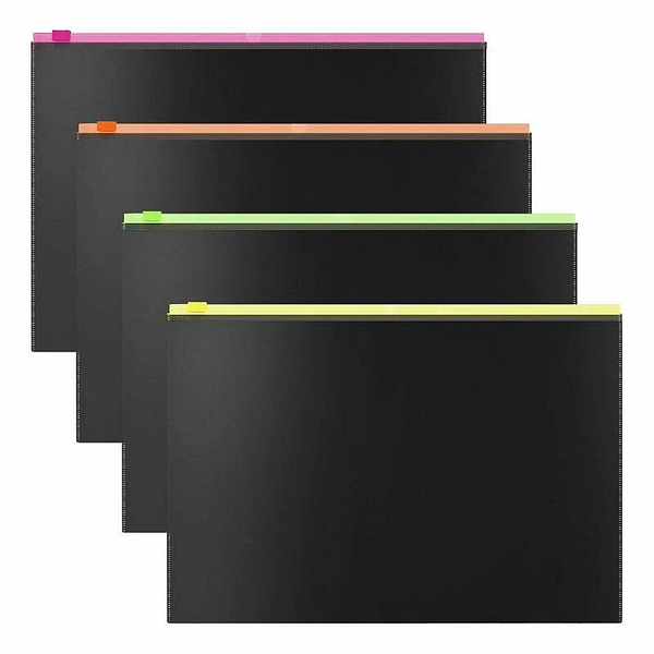 Папка-конверт на молнии A4 ErichKrause Matt Accent 1шт в ассортименте 