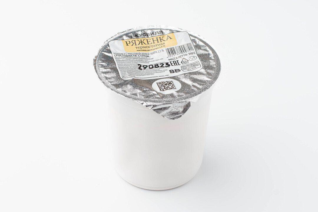 

Ряженка термостатная 2,5%, 350г