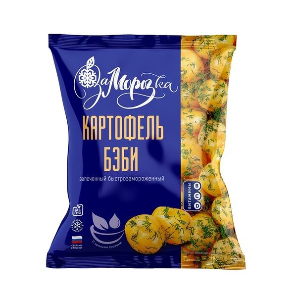 Картофель бэби ЗаМорозка замороженный, 400г