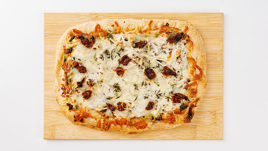 Пицца римская цельнозерновая с лисичками и шпинатом ВкусВилл 460 г