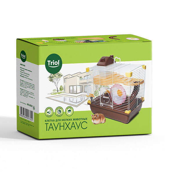 Клетка для мелких животных Таунхаус, 33,5x23,5x27 см