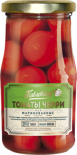 

Томаты черри Павловские маринованные 520 г