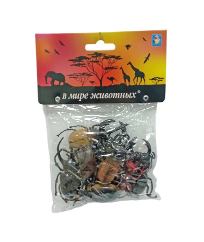 Набор 1Toy В мире животных - жуки 7 см, 8 шт