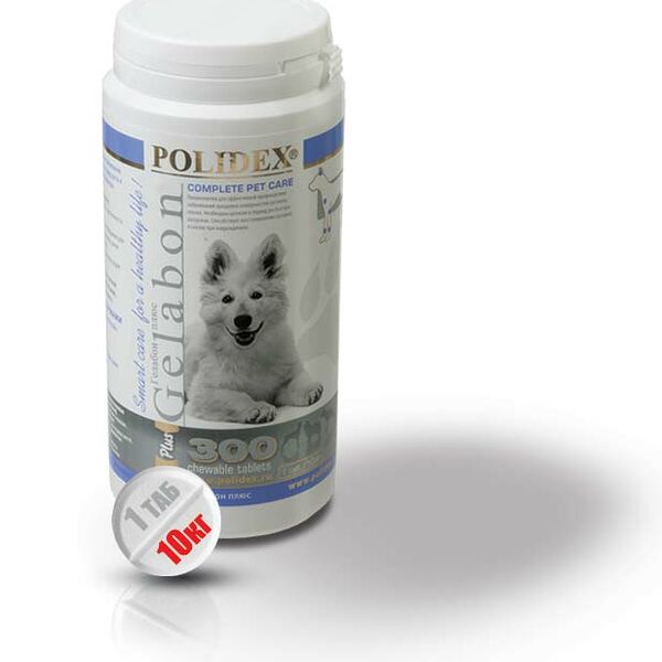 Гелабон+ Кормовая добавка для эффективной профилактики заболеваний хрящей, суставов и связок у собак, 300 таблеток