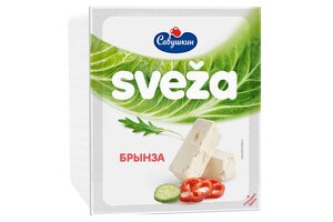 Сыр рассольный Савушкин Брынза Sveza 45% в Магнит со скидкой –23%