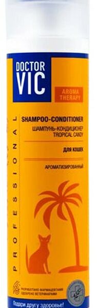 Шампунь-кондиционер для кошек Doctor VIC Tropical Candy для всех пород 250мл