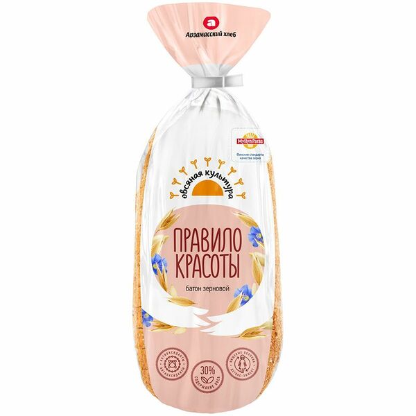 Изделие булочное Арзамасский Хлеб Правило красоты нарезанное, 300г