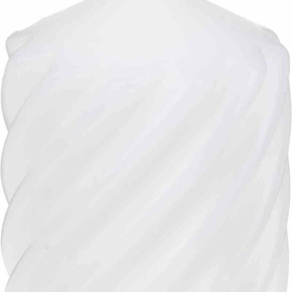 Свеча парафиновая столбик витой белая 100 × 68 мм