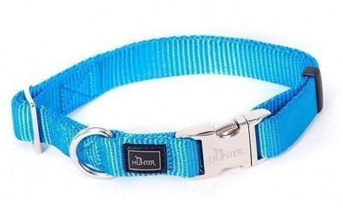 Hunter ошейник нейлоновый ALU-Strong 45 - 65 см., Бирюзовый