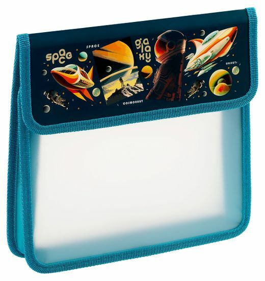 Папка для тетрадей ArtSpace Galaxy 1 отделение А5 пластик на липучке