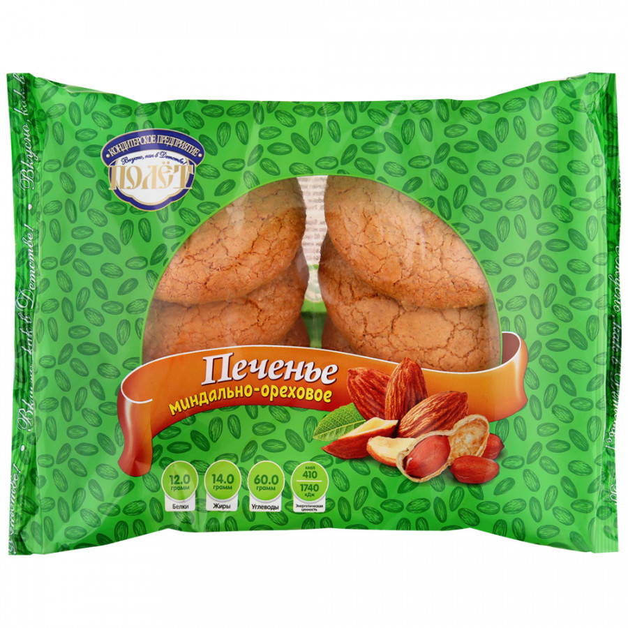 

Печенье Миндально-ореховое КП Полет 228 г