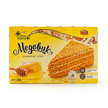 Торт День Торта Медовик Черёмушки 380г, Россия