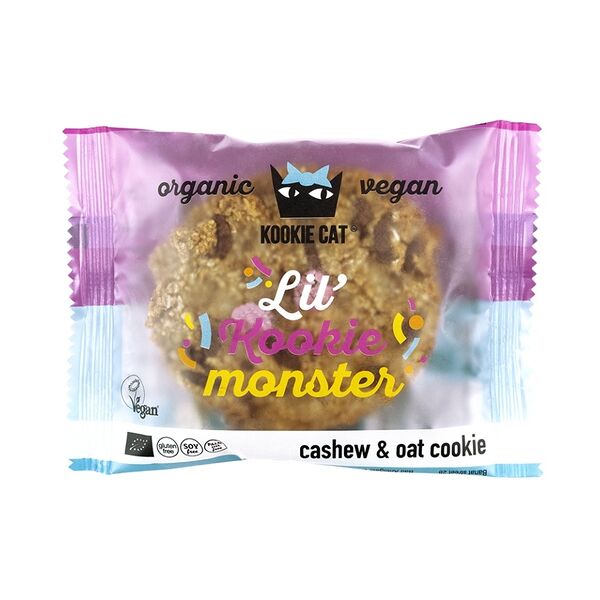 Печенье безглютеновое Kookie cat ванильное с цветными драже (веган) 50 г, Болгария