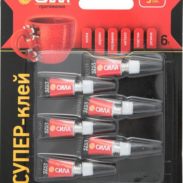 Супер-клей Сила СТМ SBL1-6 сверхпрочный арт. C0045533