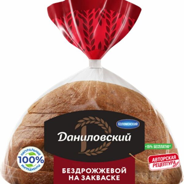 Хлеб Коломенский Даниловский ржано-пшеничный нарезка 350г