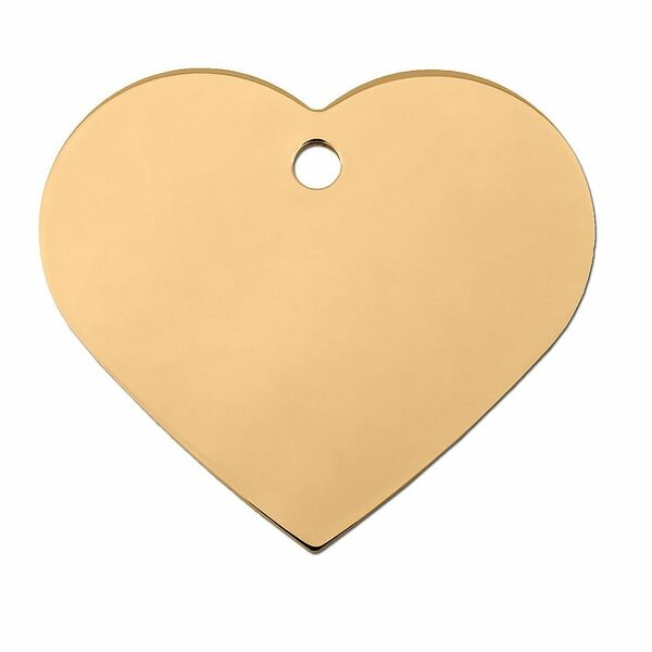 ЖЕТОН Сердце большое золотое