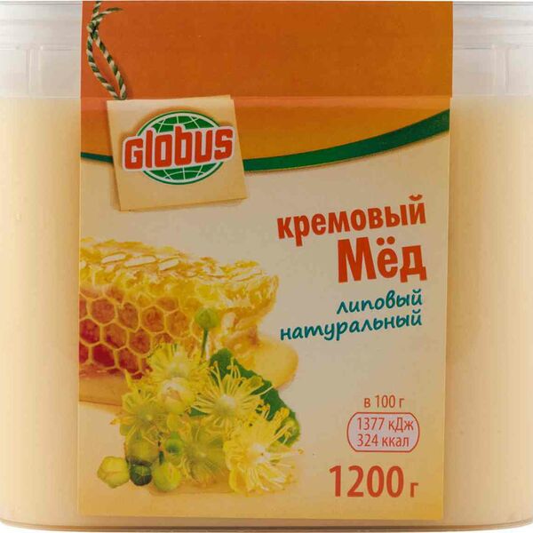 Мёд кремовый Глобус липовый натуральный