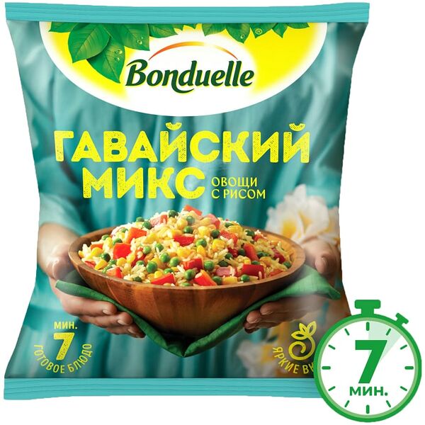 Смесь овощная Bonduelle Гавайский микс с рисом 400г