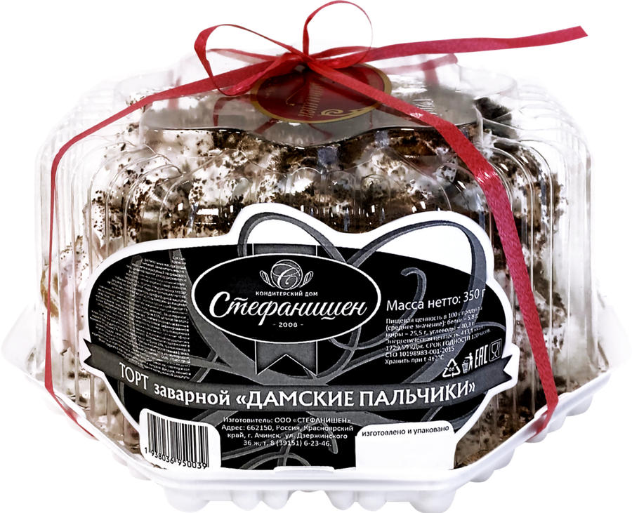 

Торт заварной КД СТЕФАНИШЕН Дамские пальчики, 350 г