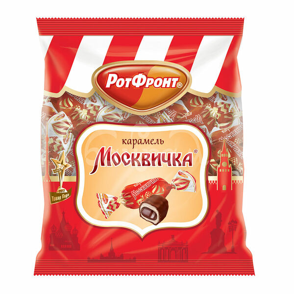 Карамель Москвичка 250гр Шоколадная глазурь Объединенные Кондитеры