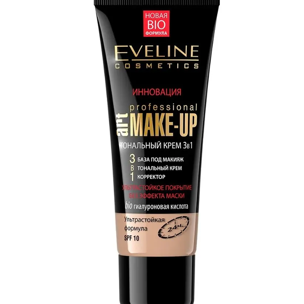 Тональный крем Eveline 3в1 натуральный 30 мл