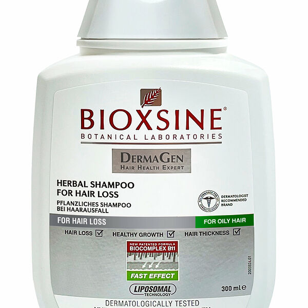 BIOXSINE Шампунь для жирных волос против выпадения, 300 мл