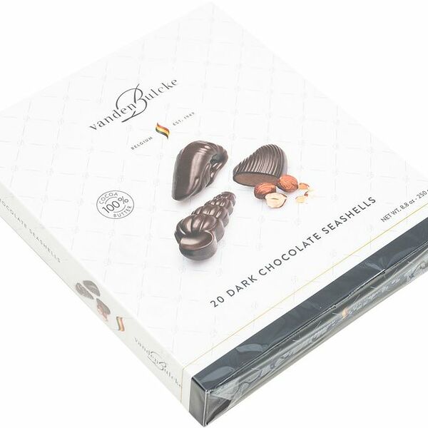 Конфеты Vandenbulcke Dark Chocolate seashells шоколадные с начинкой