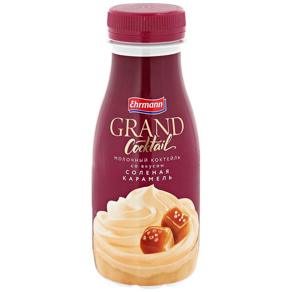 Коктейль молочный Ehrmann Grand Cocktail Соленая карамель 4 % 260 г