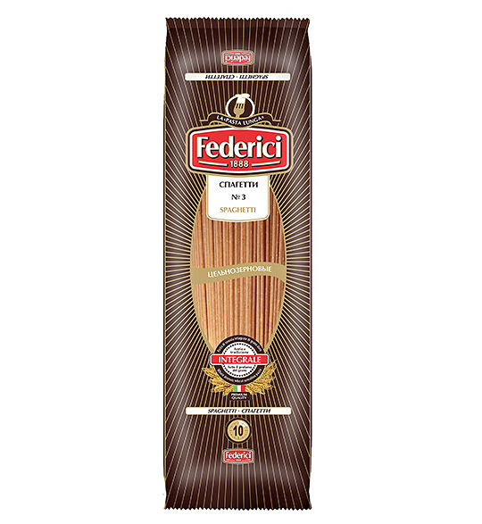 Макаронные изделия Спагетти Federici цельнозерновые