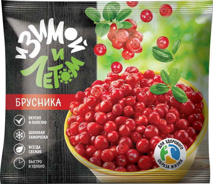 

Брусника замороженная И Зимой и Летом 300 г