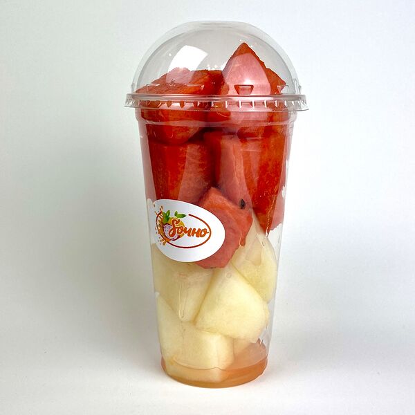 Стаканчик с арбузом и дыней