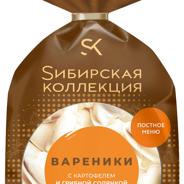 Вареники Sибирская коллекция с картофелем и грибной солянкой