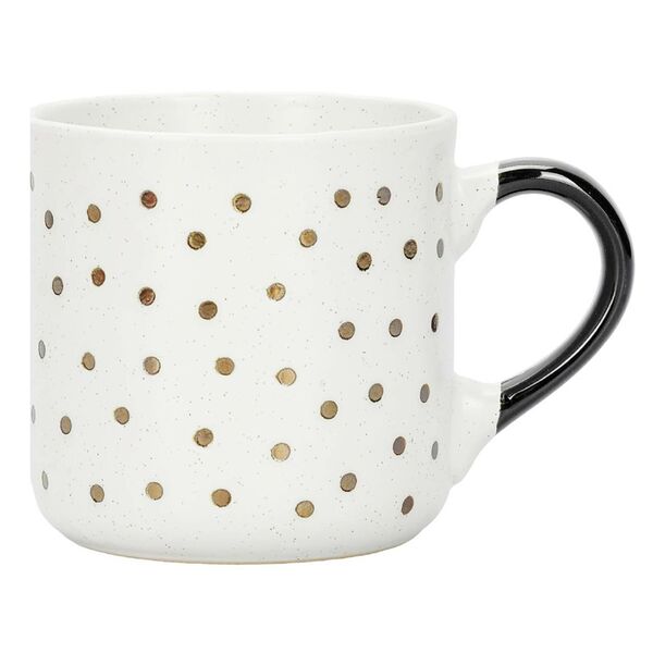 Кружка в горошек, 300 мл, керамика, белая