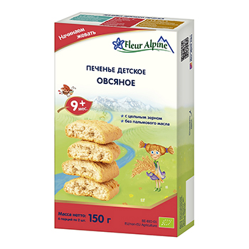 

Печенье Fleur Alpine Organic овсяное
