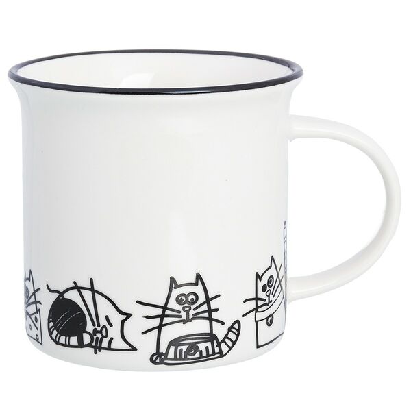 Кружка Котики 240 мл фарфор в ассортименте