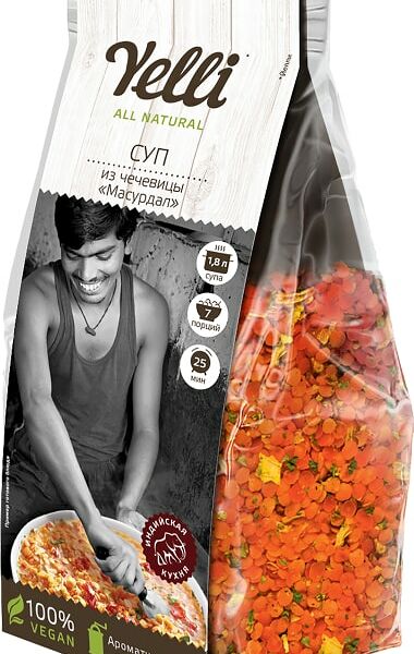 Суп Yelli Масурдал из чечевицы 250г