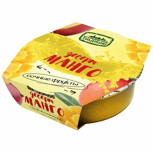 Десерт фруктовый ЕГОРЬЕВСКИЕ ТРАДИЦИИ Манго, без сахара