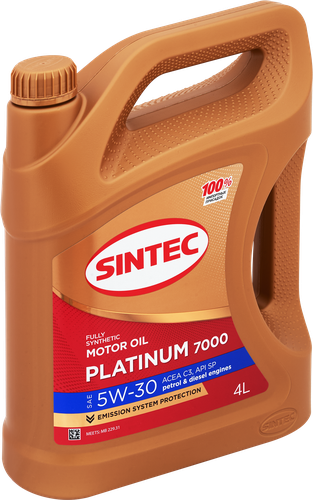 

Масло моторное Sintec Platinum 7000 5W-30 C3 SP, Арт. 600149, 4л