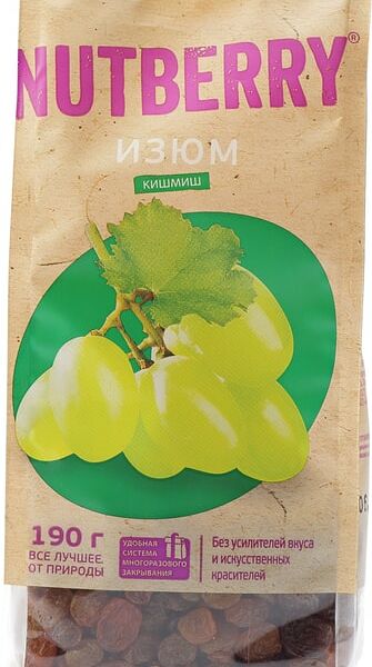 Изюм Nutberry Кишмиш 190г