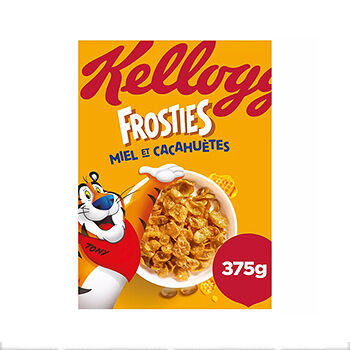 Готовый завтрак Kellogg's хлопья Frosties с медом и арахисом 375г 