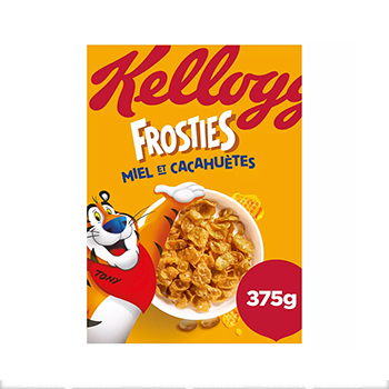 

Готовый завтрак Kellogg's хлопья Frosties с медом и арахисом 375г, Франция