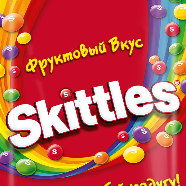 Skittles жевательные конфеты в разноцветной сахарной глазури