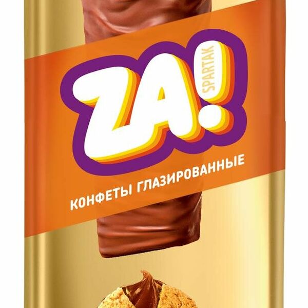Конфеты глазированные Спартак za spartak тоффи с печеньем