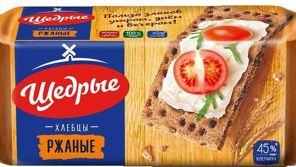 Хлебцы Щедрые ржаные, 100г