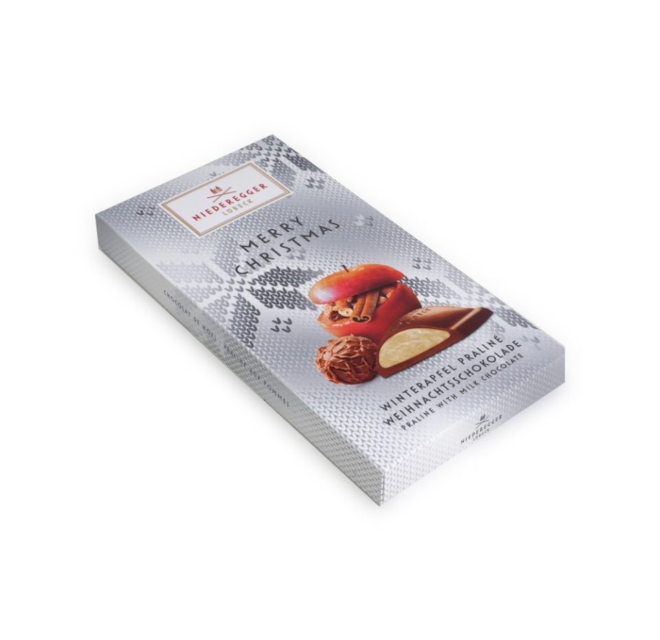 

Шоколад Niederegger Рождественская плитка Зимнее яблоко с трюфелем 100 г