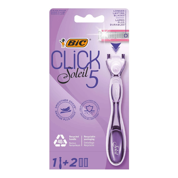 Бритвенный станок Bic Click 5 Soleil 5 лезвий с двумя сменными кассетами