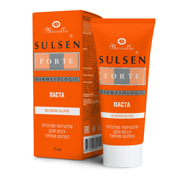 Mirrolla Паста для волос Sulsen Forte против перхоти 75 мл