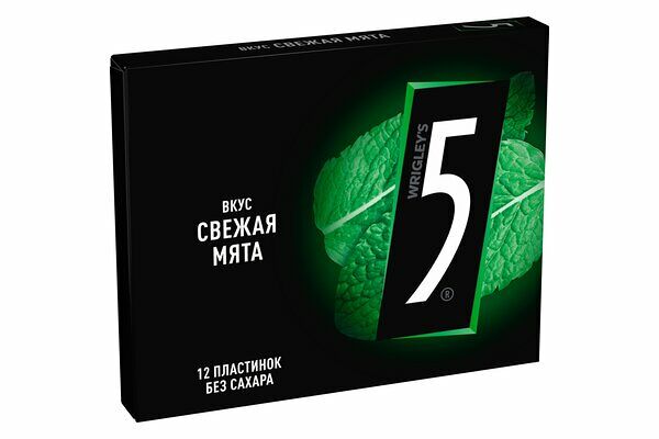 Жевательная резинка Five Electro Cвежая мята 31.2 г