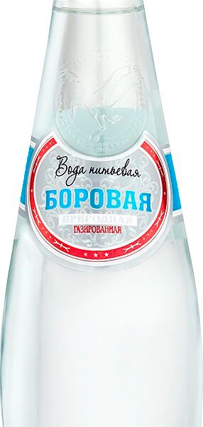 Вода питьевая Боровая природная газ 0,33л ст/бут