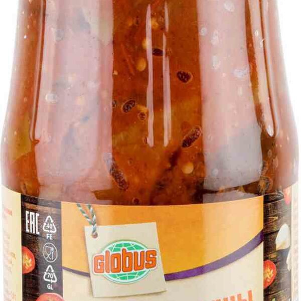 Баклажаны Глобус в аджике